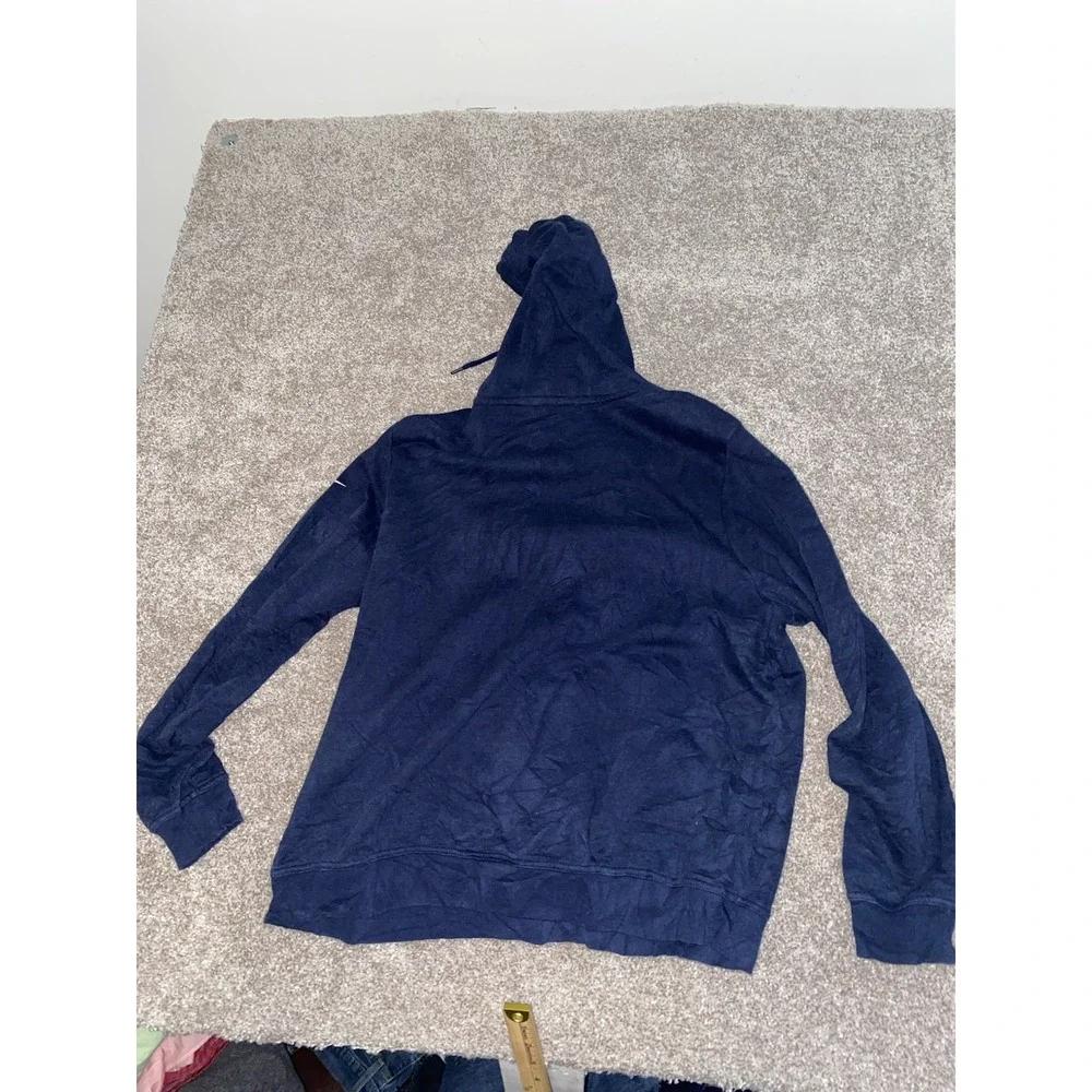 Nike Dri Fit Tennessee Titans Hoodie Mens XL Blue Fleece Rayon Blend‎ NFL Swoosh